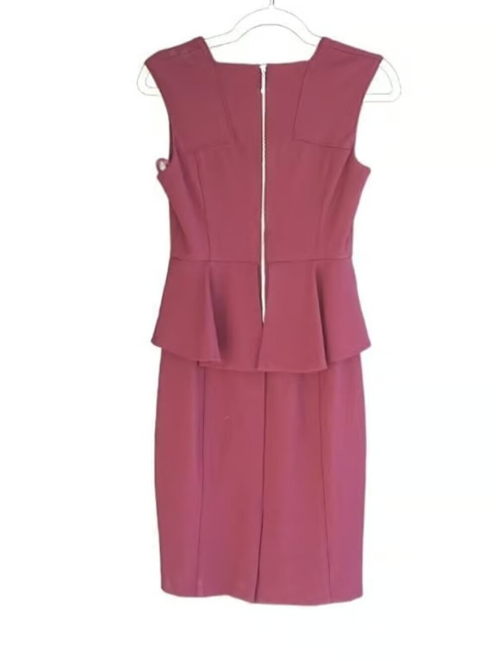 White House Black Market Body Perfecting Peplum Sheath Dress Port Size 00 NWT - Picture 6 of 10